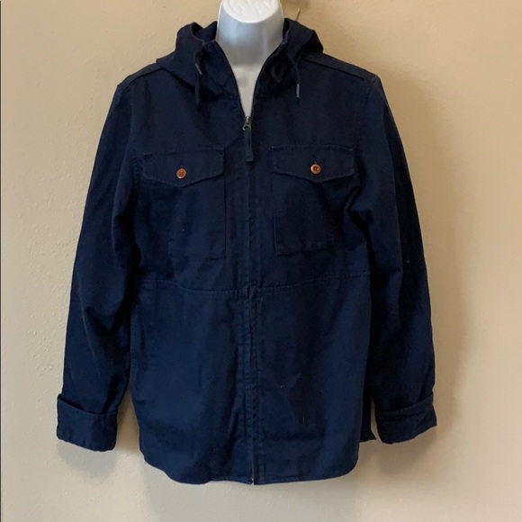 Old Navy canvas utility field  jacket small navy - Picture 1 of 7